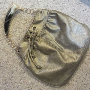 Korto Momolu horned handle metallic purse